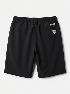 Columbia PFG Omni-Shade Black Nylon Shorts Size L 14/16 Like New Outdoor Fishing